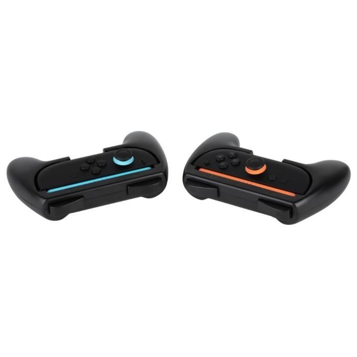 Paire de supports Joy-Con - KONIX - Nintendo Switch 2 - Forme de manette classique - Noir