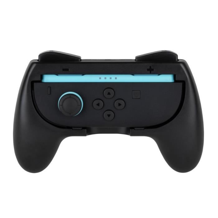 Paire de supports Joy-Con - KONIX - Nintendo Switch 2 - Forme de manette classique - Noir