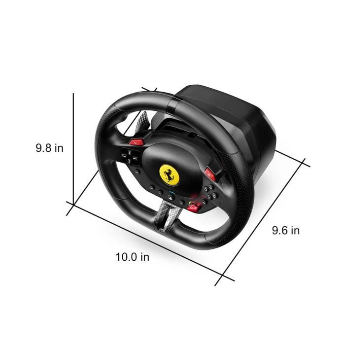 Volant + pédalier - Thrustmaster - T98-P Ferrari 296 GTB - Sans systeme audio - USB filaire - Noir
