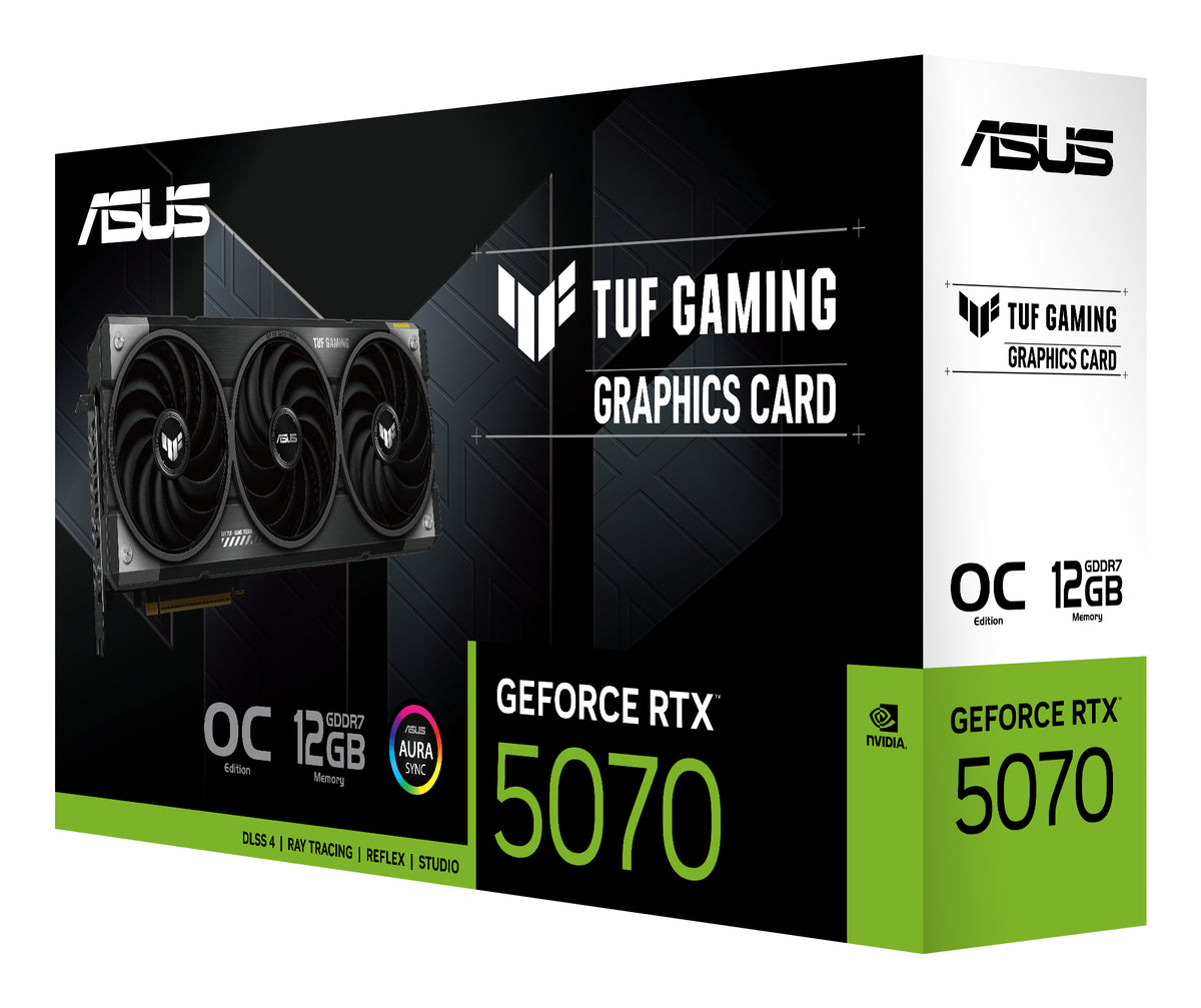 Carte Graphique - Asus - TUF Gaming GeForce RTX 5070 - 12 Go GDDR7 - PCIe 5.0 - HDMI, DisplayPort