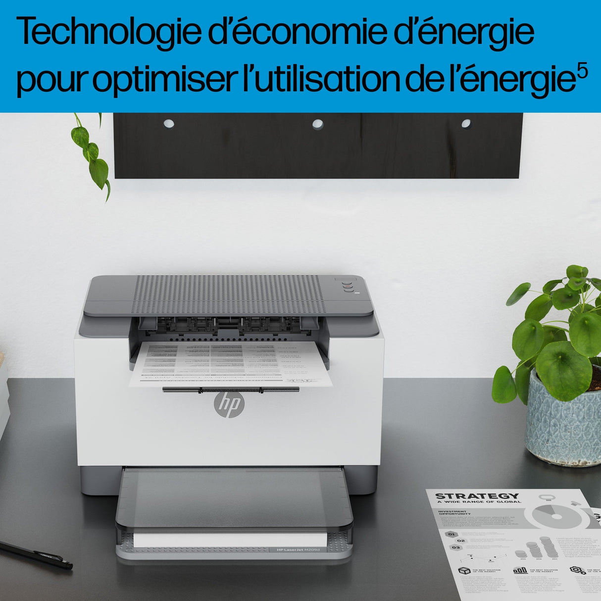 Imprimante Monofonction HP LaserJet M209d (Blanc/Noir)