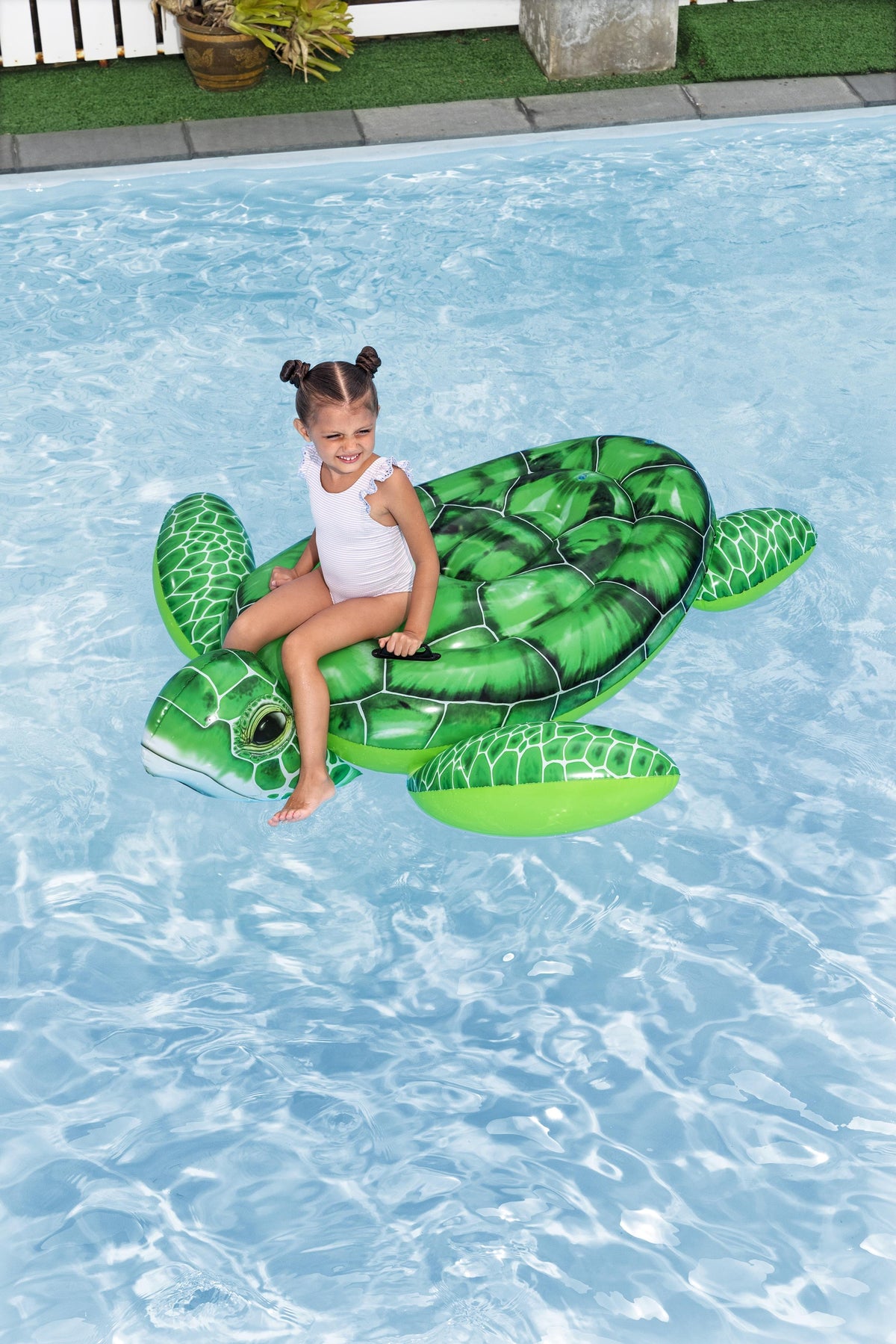 Bouée a chevaucher - Bestway - Tortue - 153 x 140 x 38 cm