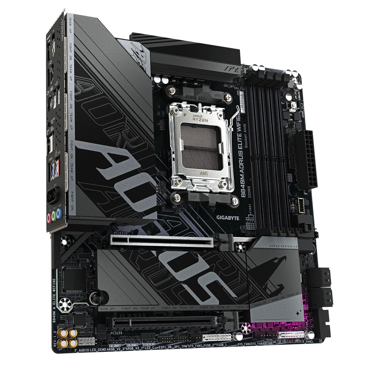 Carte mere - GIGABYTE - B840M A ELITE WIFI6E - Format Micro-ATX - Chipset AMD B840 - DDR5 & PCIe 5.0 - WiFi 6E
