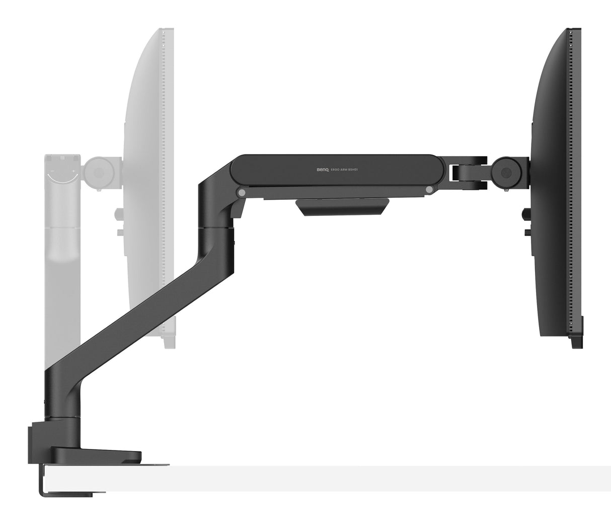 Support écran é fixer BenQ Ergo Arm - 45" (20kg max) (Noir)