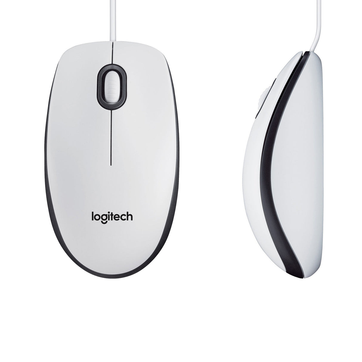 Souris filaire Logitech M100 (Blanc)