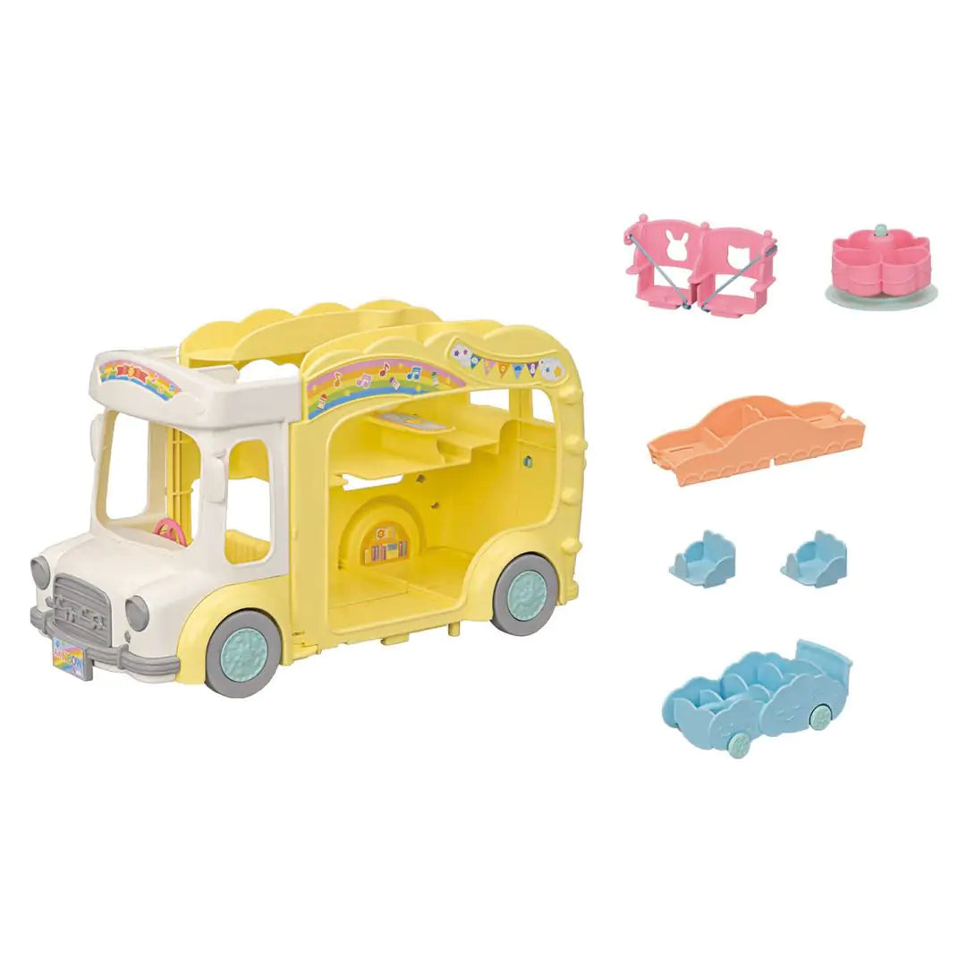 SYLVANIAN FAMILIES 5744 - Le bus et sa cour de récréation