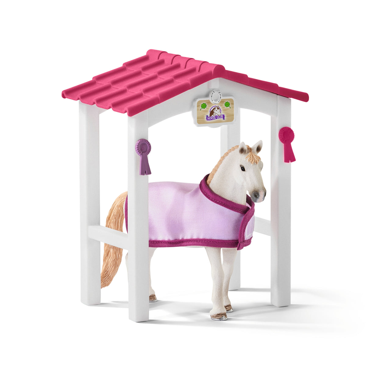 Box avec jument Lusitanienne, coffret figurines schleich 42368 HORSE CLUB, avec 12 éléments dont 1 cheval schleich inclus, des 5 ans