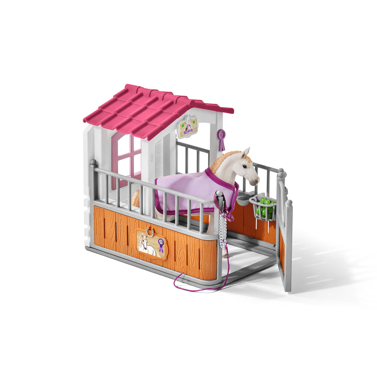 Box avec jument Lusitanienne, coffret figurines schleich 42368 HORSE CLUB, avec 12 éléments dont 1 cheval schleich inclus, des 5 ans