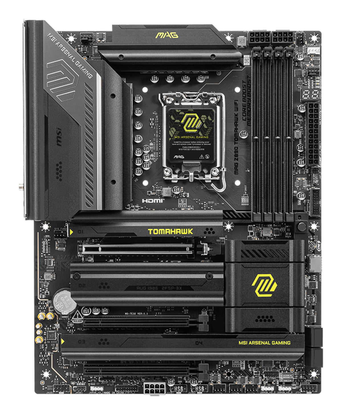 Carte mere - MSI - MAG Z890 TOMAHAWK WIFI - Wi-Fi 7, 5G LAN, Thunderbolt, PCIe 5.0, Intel Core Ultra