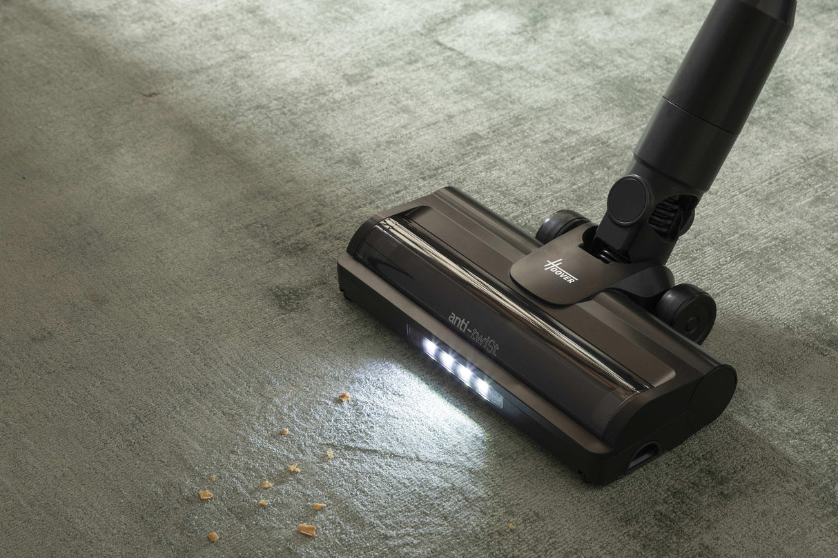 Hoover HF1 Plus Flex - Aspirateur Balai sans Fil avec Tube Flexible HF1P10HX - Léger & Puissant - Turbo Mode - Brosse Anti-Twist LED