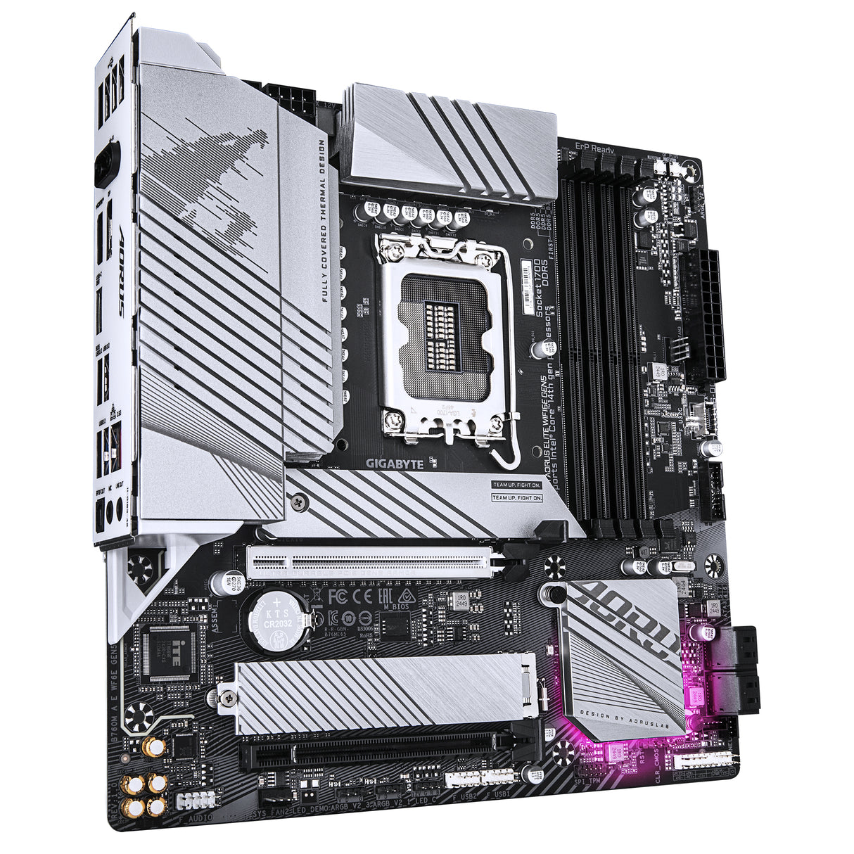 Carte mere - GIGABYTE - B760M A E WF6E GEN5 - Format Micro-ATX - Chipset Intel B760 - WiFi 6E & PCIe 5.0