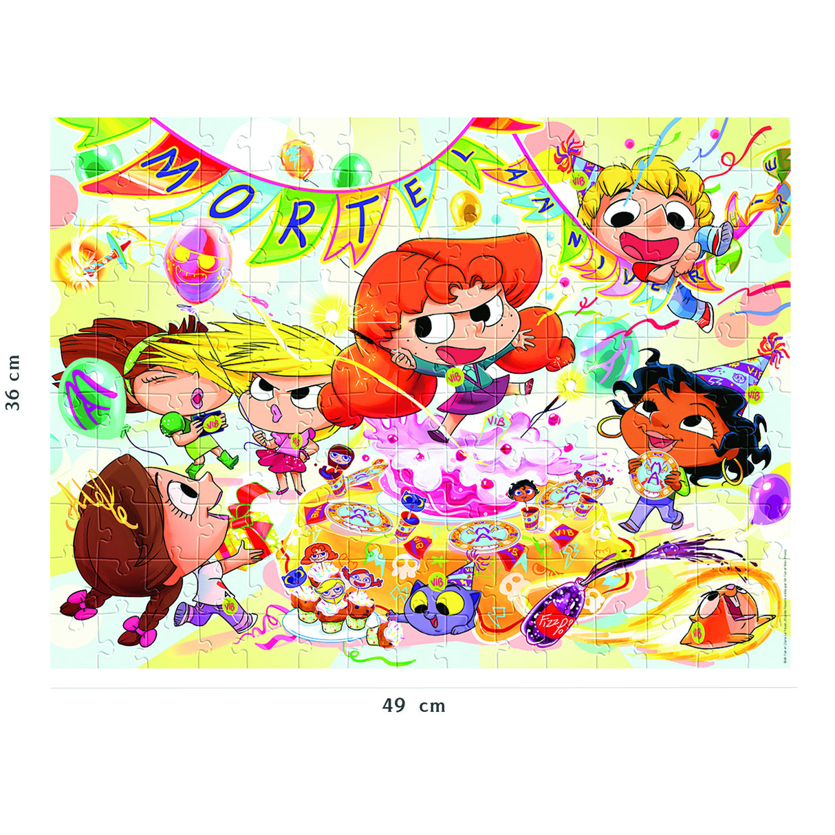 Puzzle Nathan Mortel Anniversaire Mortelle Adele - NATHAN - 150 pieces - Dessins animés et BD - Enfant