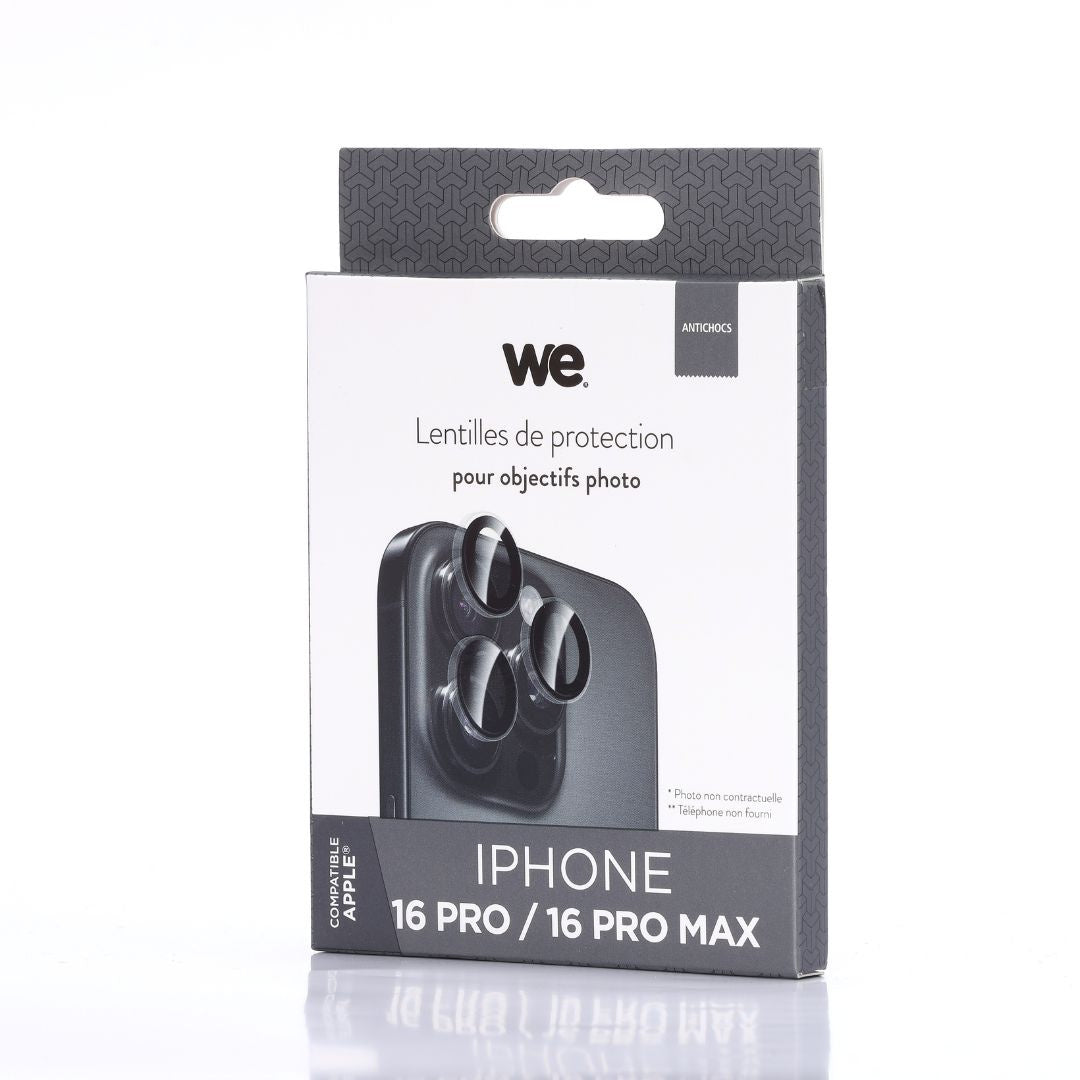 WE Lentilles de protection pour objectifs d'appareil photo iPhone 16 PRO/16 PRO