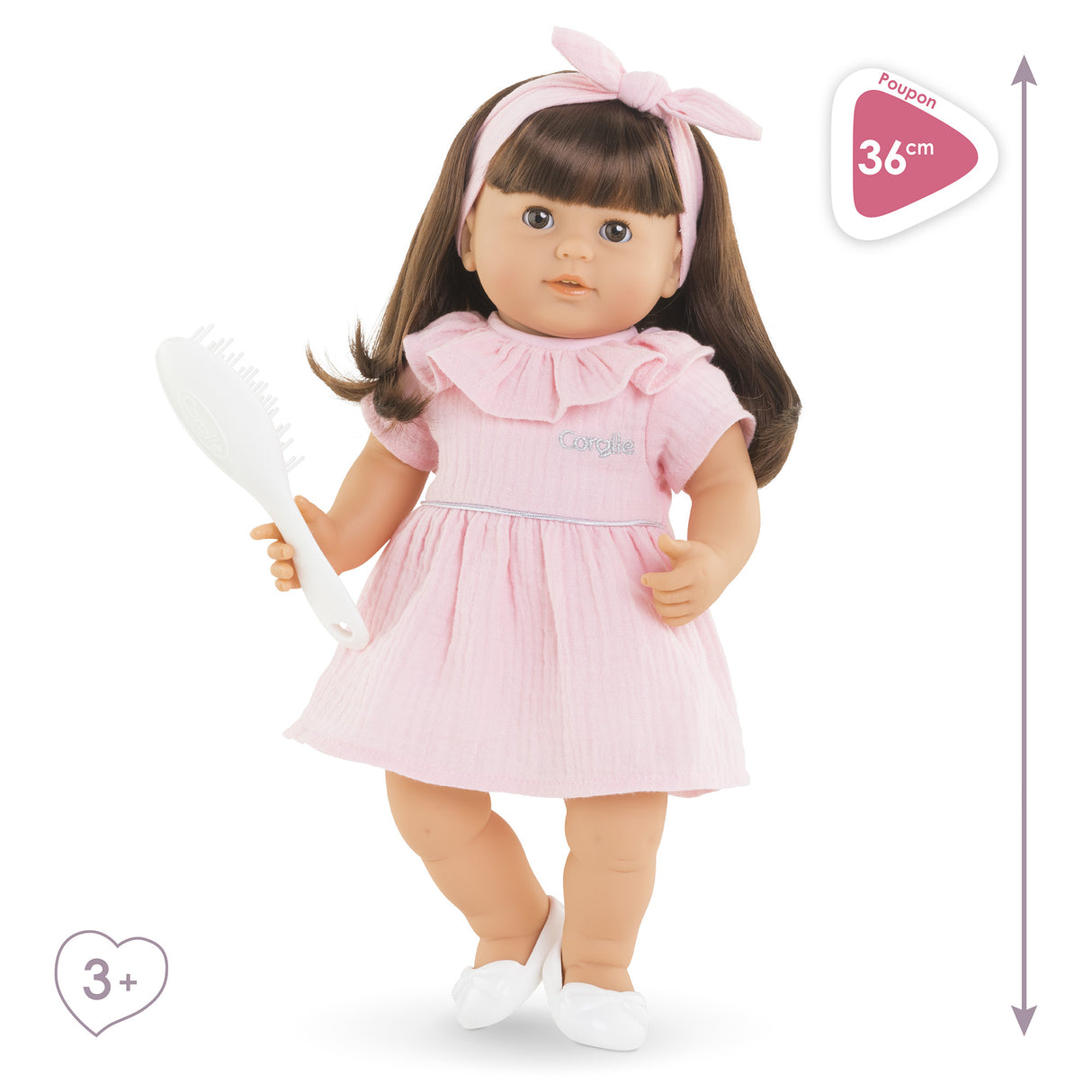 Poupon COROLLE - Julie - 36 cm - Cheveux faciles a coiffer - Senteur vanille