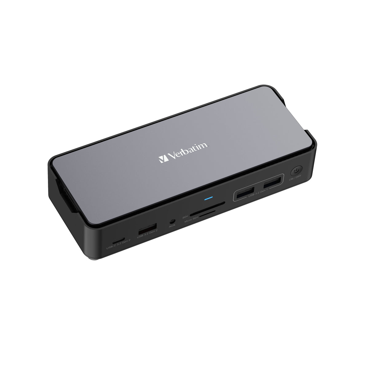 Station d'accueil portable USB-C 3.2 Verbatim Pro CDS-15SSD avec SSD 256Go inclus (Gris)