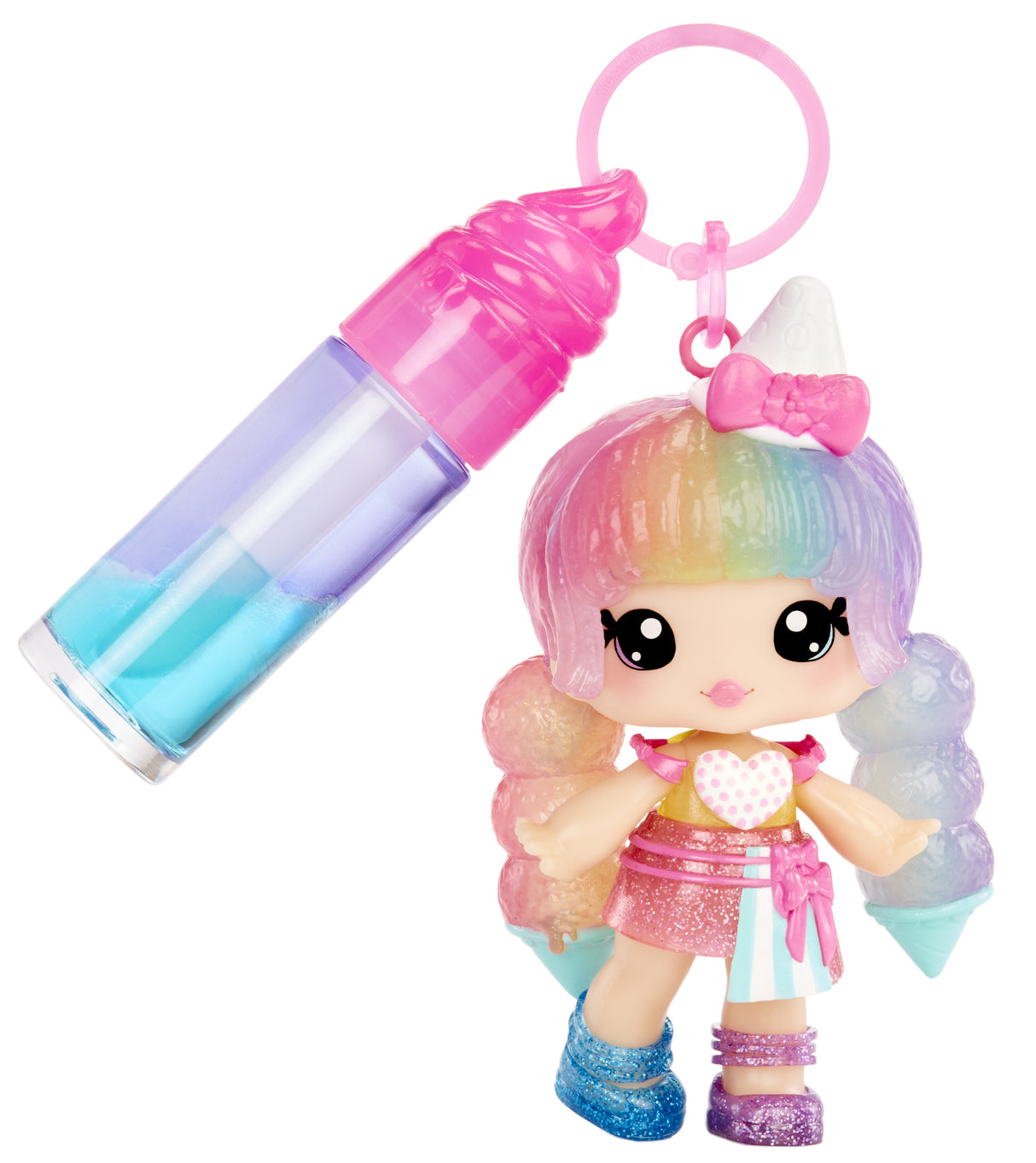 Yummiland Lip Gloss Doll - Color Change Combo- Stephie Snowcone