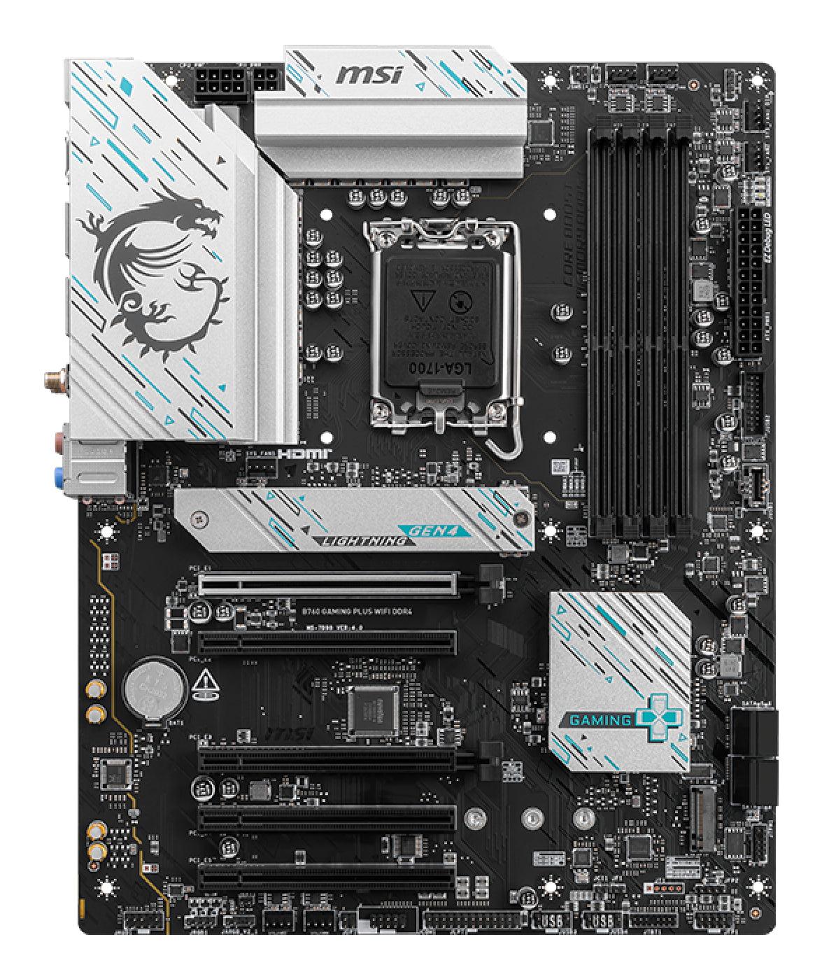 Carte mere - MSI - B760 GAMING PLUS WIFI - DDR4 - LGA 1700 - 128 Go max