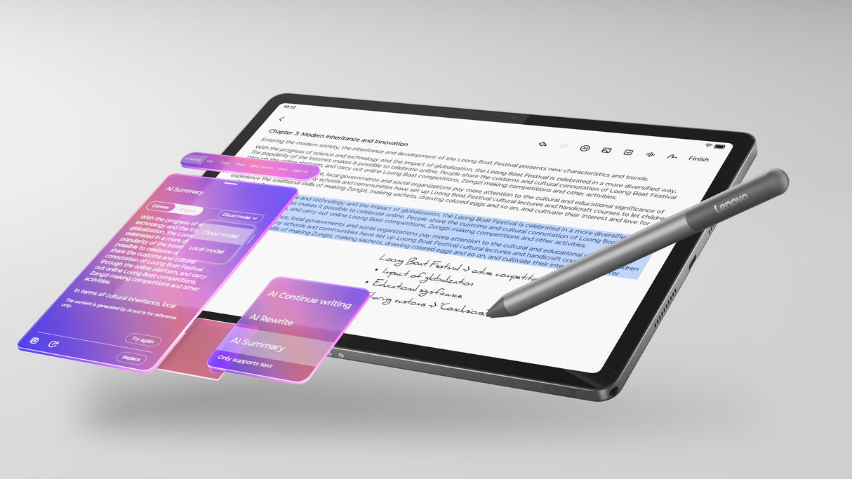 Tablette tactile LENOVO Idea Tab - 11 2,5K IPS - 8 Go RAM - Stockage 128 Go - Gris+ Stylet