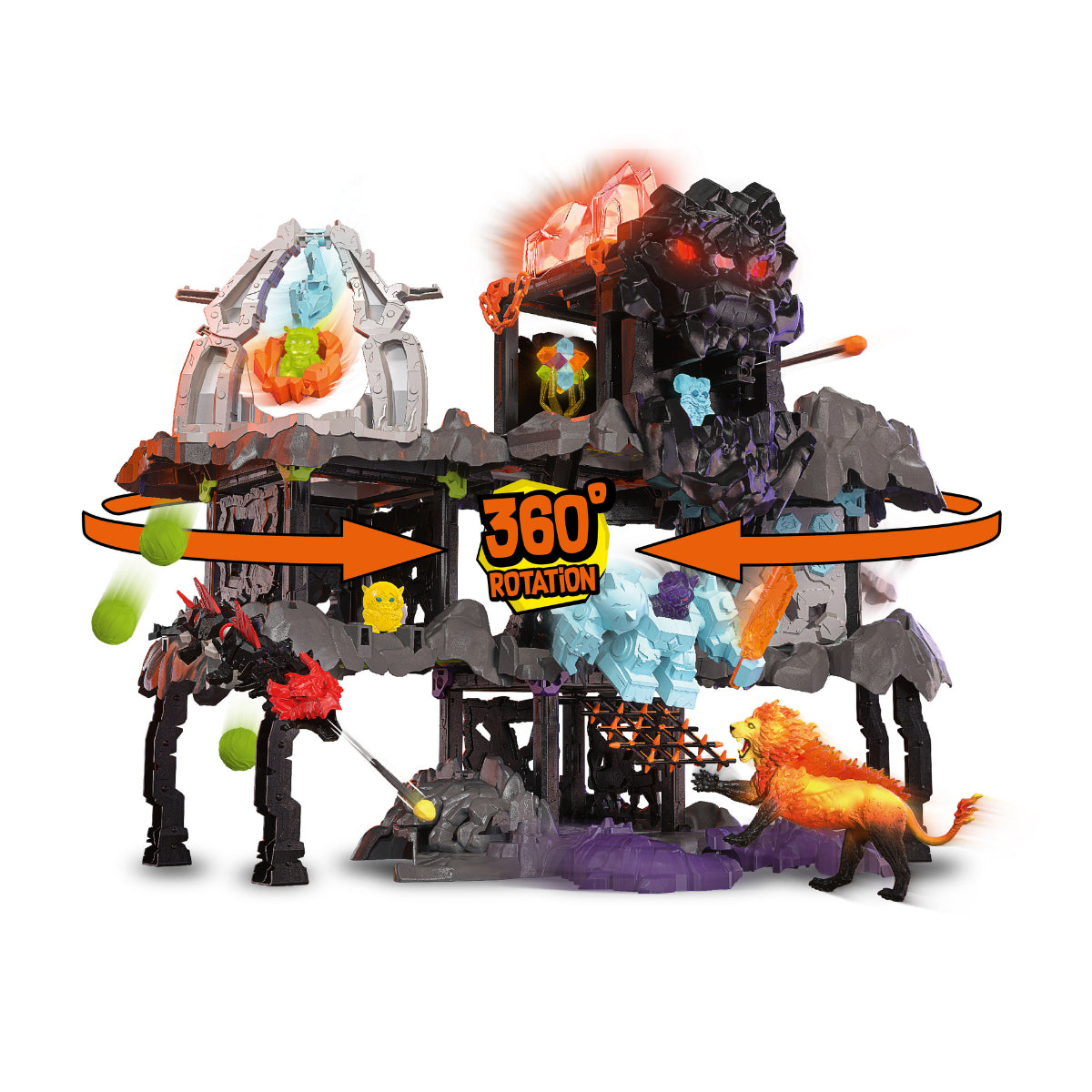 Coffret MasterCave Smashrador Eldrador, 18 fonctions, 6 figurines, SCHLEICH 42757 Eldrador Creatures, 119 pieces, Des 7 ans