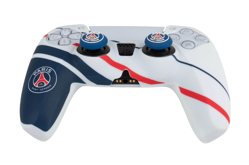 Coque de protection pour manette DualSense PS5 - KONIX Naruto Shippuden - Silicone - Appuie-pouces - Bleu, blanc et rouge