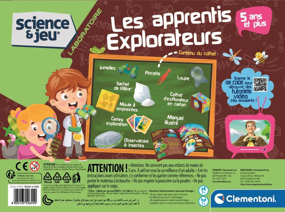 Les apprentis explorateurs - Clementoni - Science et Jeu - Laboratoire - Jeu d'Expériences - Des 5 ans