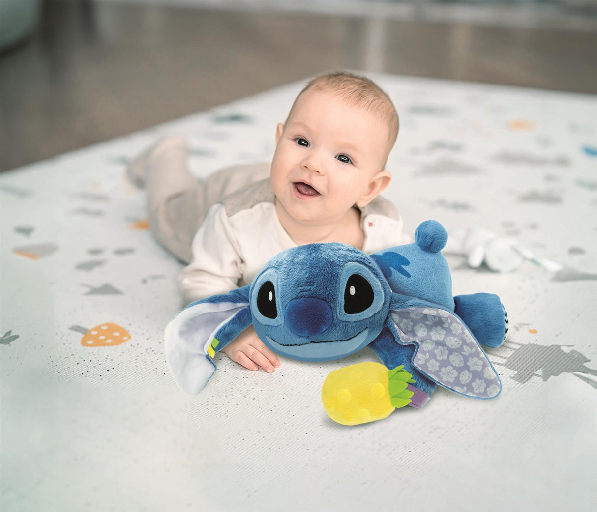 Peluche Musicale - CLEMENTONI - Stitch - Ultra Douce - Berceuses - 12 Mois+