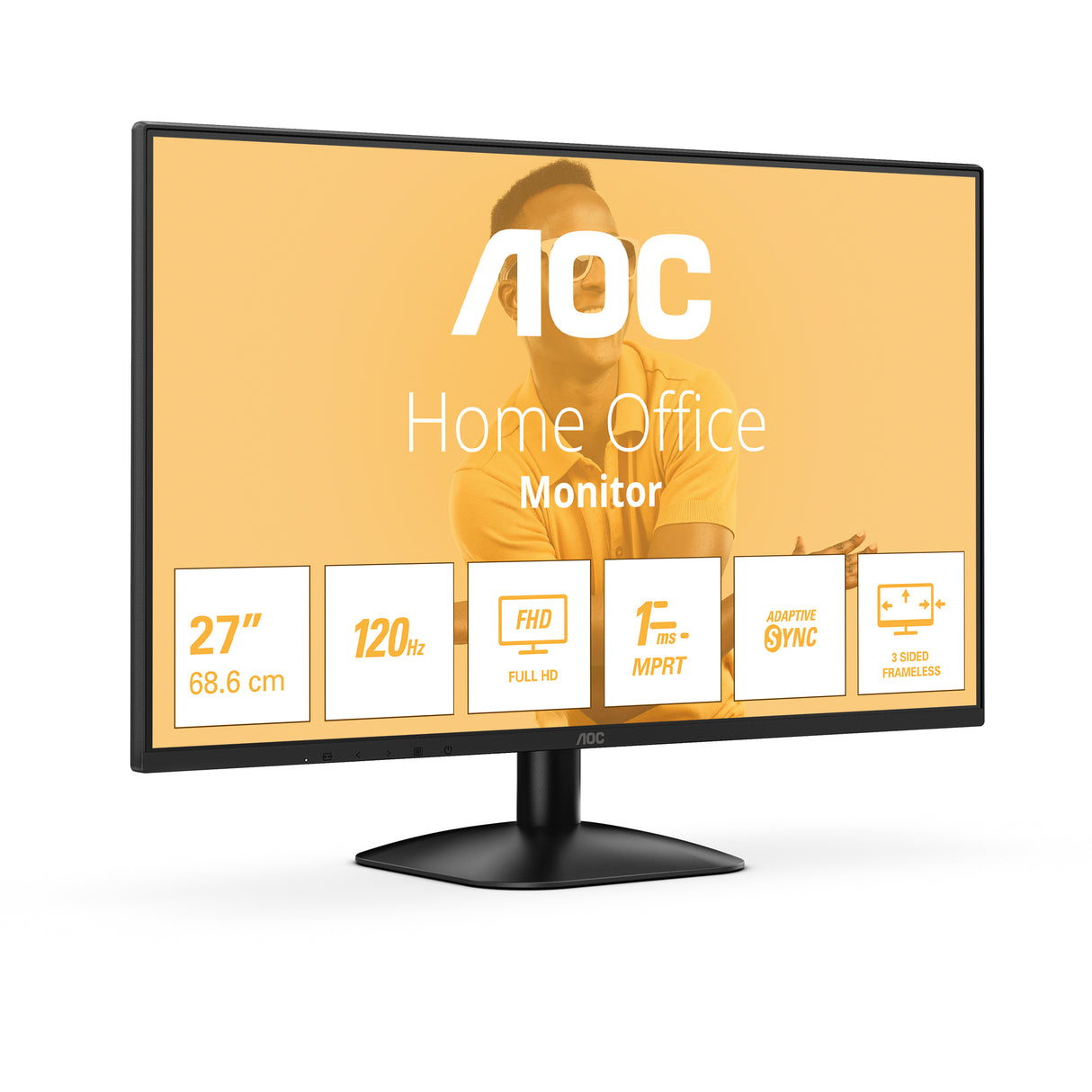 Ecran PC - AOC - 27'' - FHD - 120Hz - Dalle IPS - 1ms - 27B31H