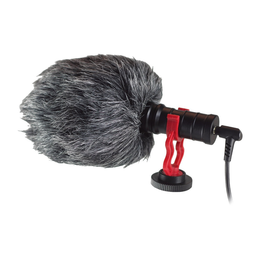 Microphone moumoute WE Vlog bonnette anti-vent compt tel, tablette, pc, caméra f