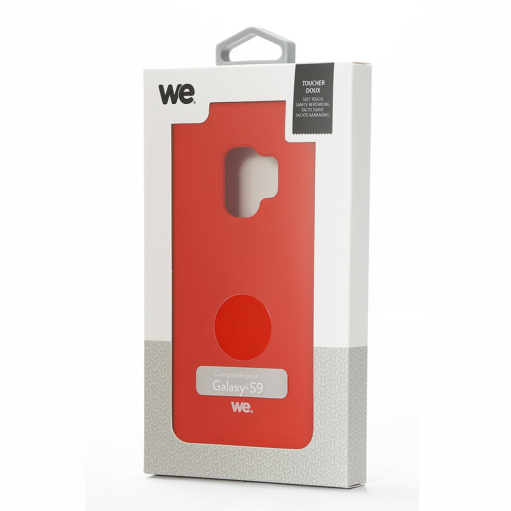 We Coque de protection SILICONE RIGIDE SAMSUNG GALAXY S9 Rouge: Matière silicone