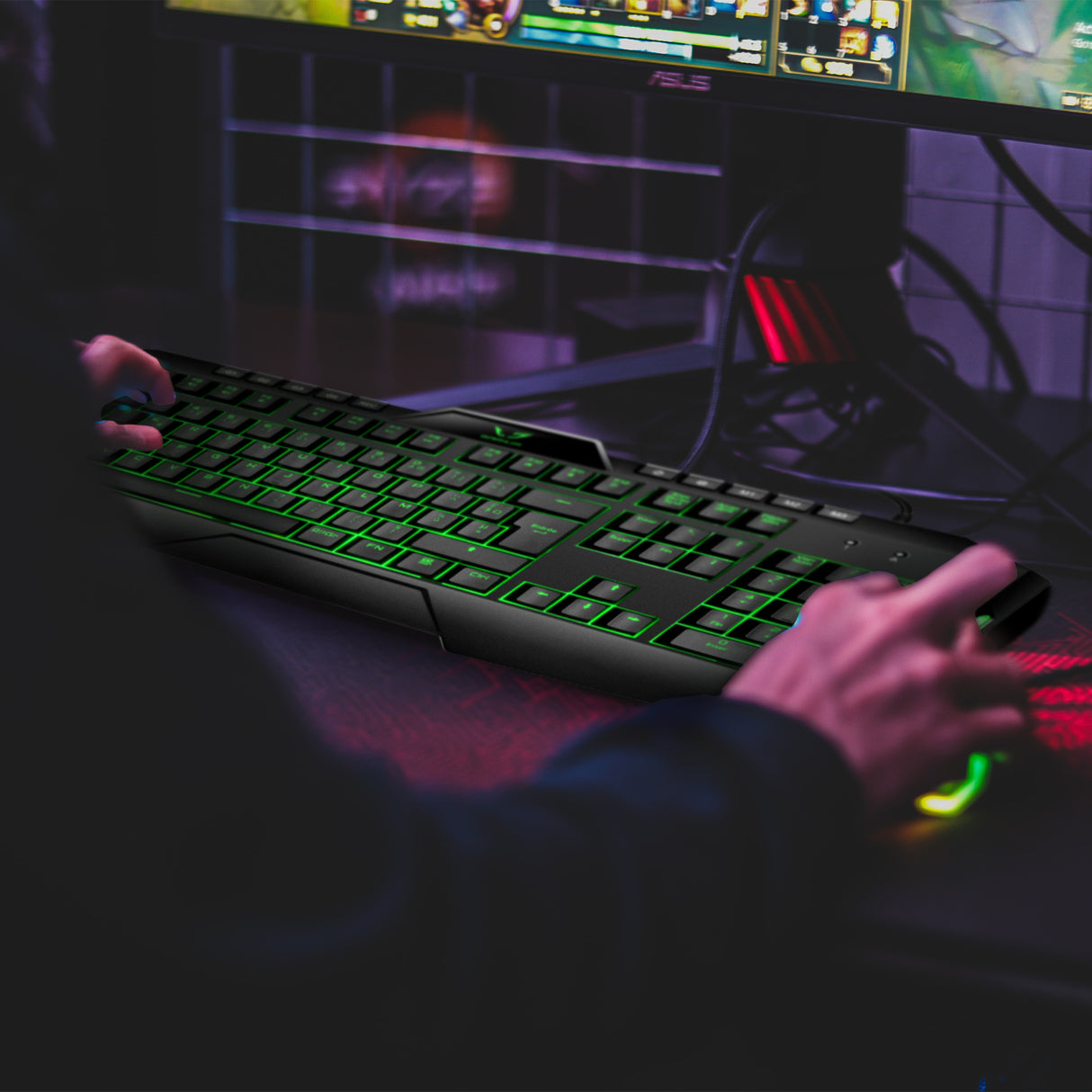 Clavier Gamer Gamium V2 Rétro-éclairage / 4 touches macro 19 touches anti-ghosti