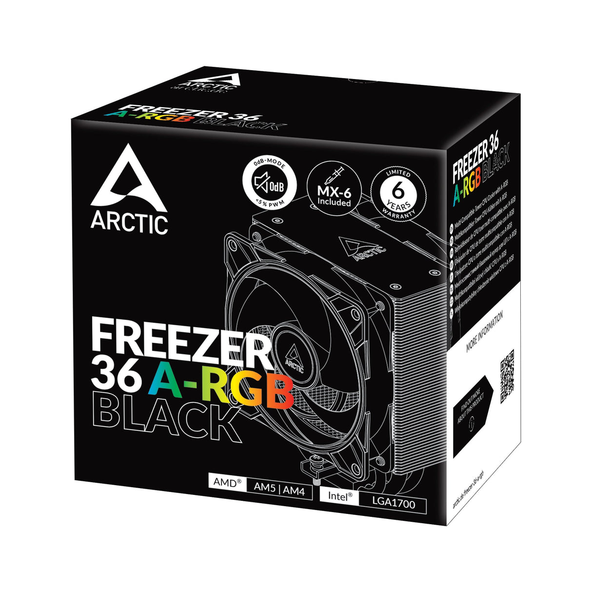 Ventilateur processeur Arctic Freezer 36 RGB (Noir)