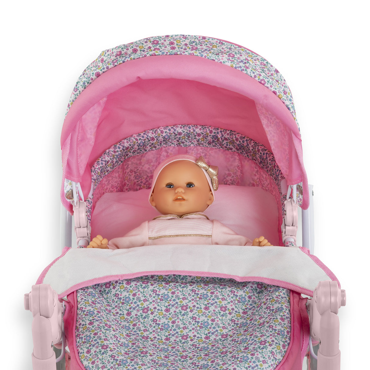 Accessoires poupons - COROLLE - Landau Floral - pour poupons 36 a 52 cm - des 3 ans