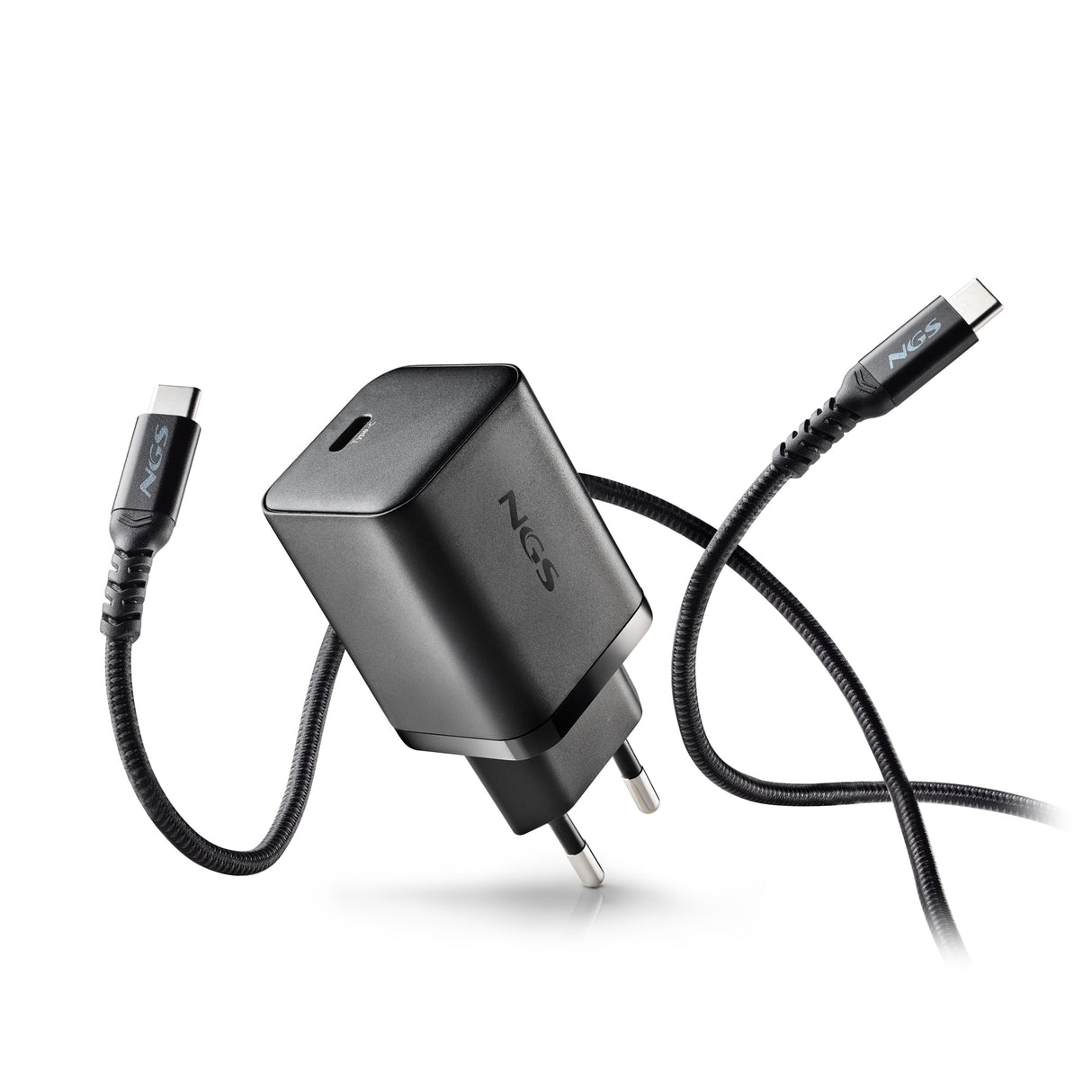 Chargeur secteur NGS Bud 1x USB-C 65W (Noir)