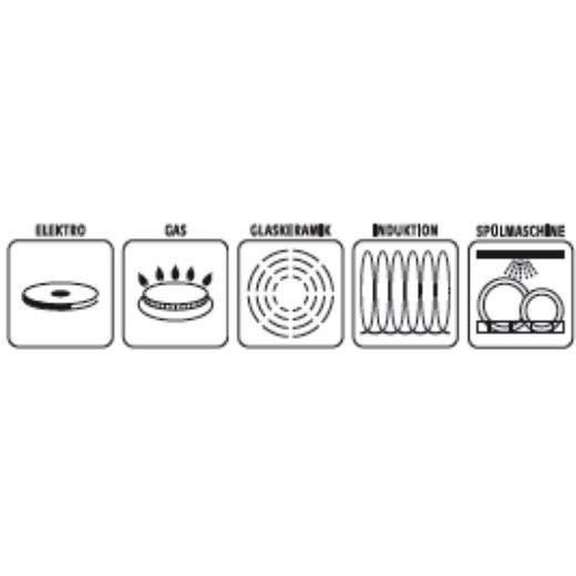 Crepiere avec étaleur - GSW - 456715 - Aluminium - gris - 26 cm - Tous feux dont induction