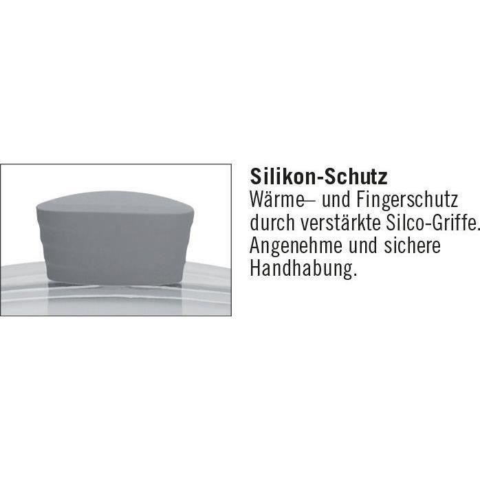 Faitout fonte d'aluminium - GSW - BOLERO - 28 cm - Induction - Gris / Blanc