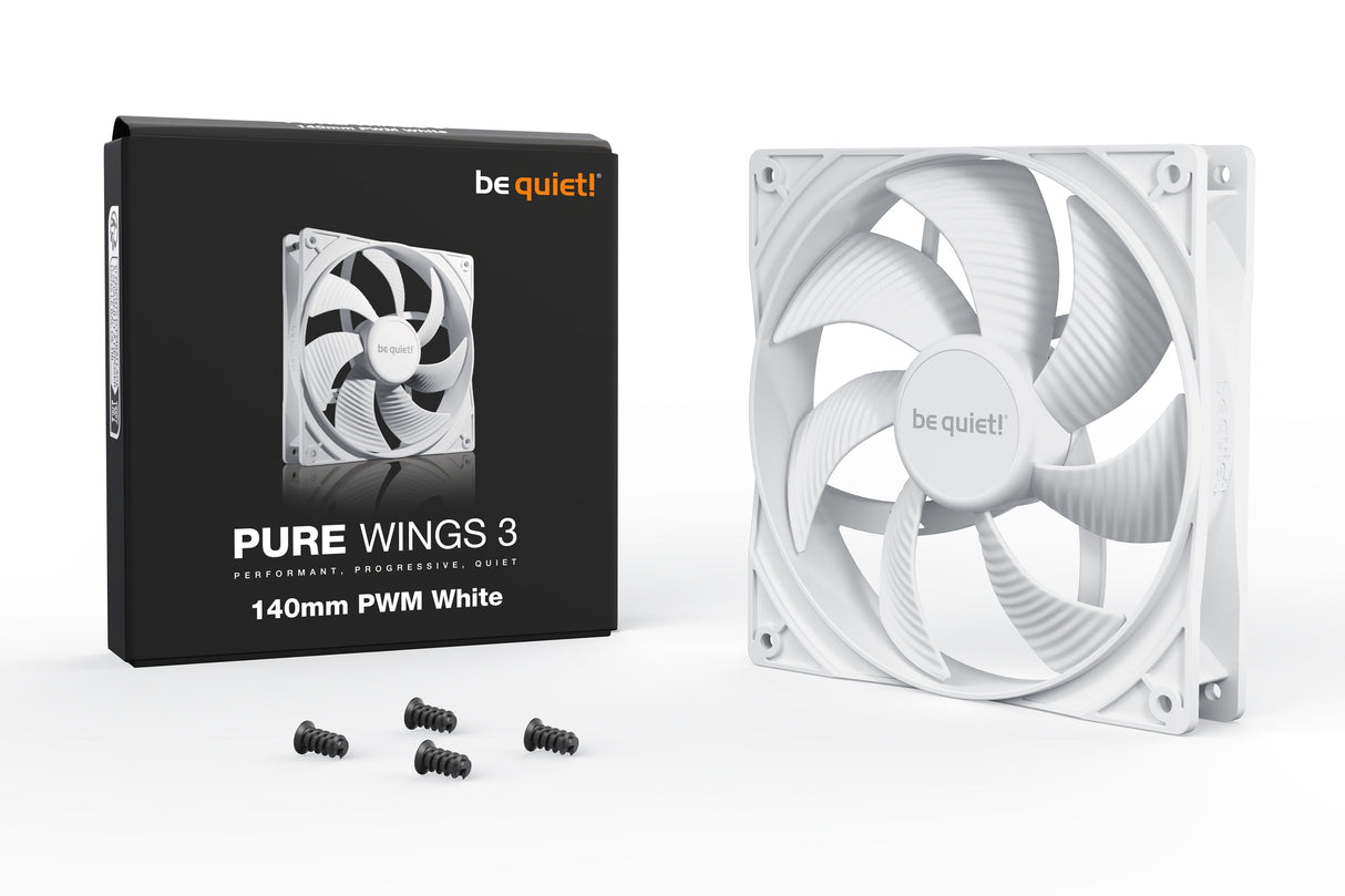Ventilateur de boitier be quiet! Pure Wings 3 PWM - 14cm (Blanc)