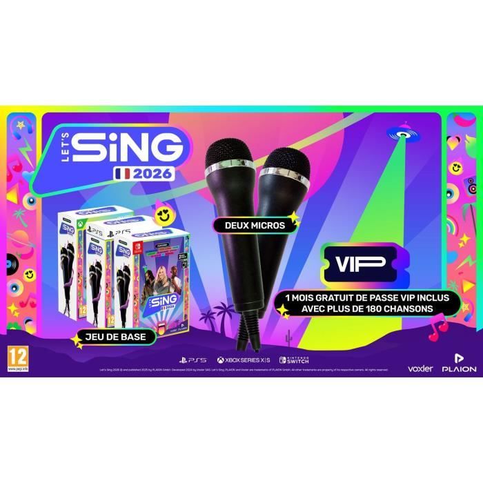 Let's sing 2026 + 2 Micros - Jeu Nintendo Switch