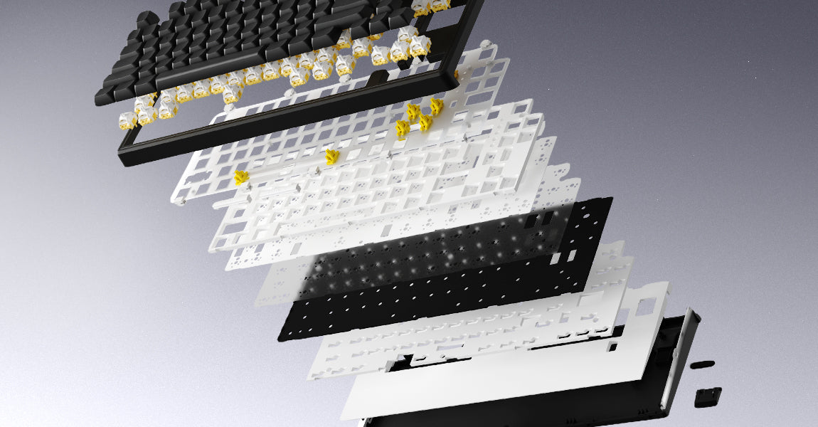 Clavier Gamer sans fil magnétique (Hator Aurum Linear) Hator Skyfall 65 Mag Ultima 8K TKL RGB (Noir)