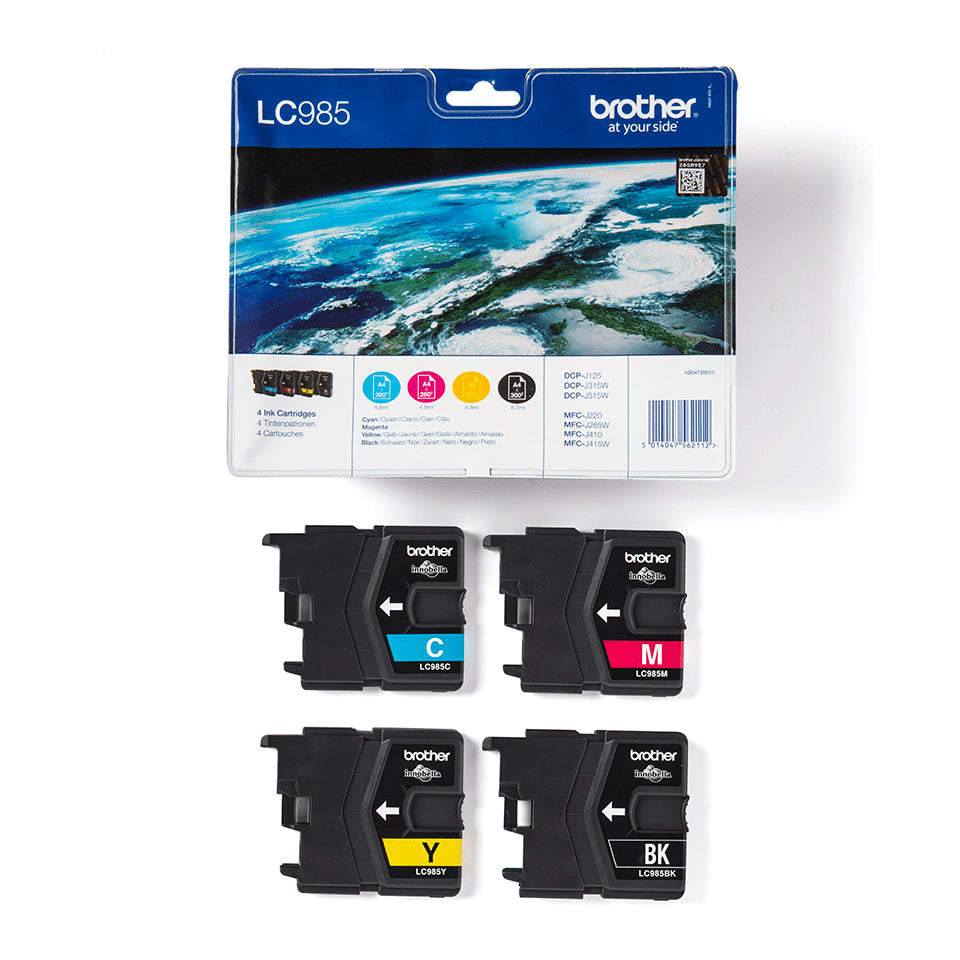 Brother LC985 Cartouches d'encre Multipack Coul...