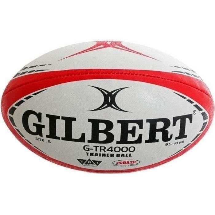 Ballon de rugby d'entrainement - GTR4000 - Rouge - GILBERT - Taille 4