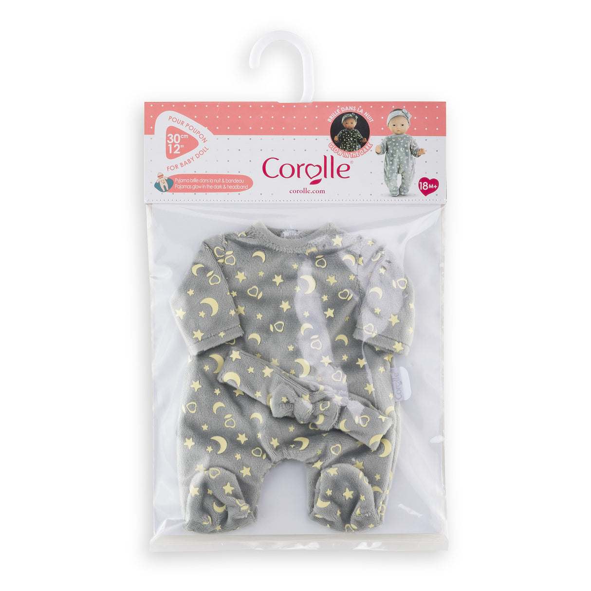 Pyjama - Corolle - Brille dans la Nuit - 30 cm - Doux - Phosphorescent