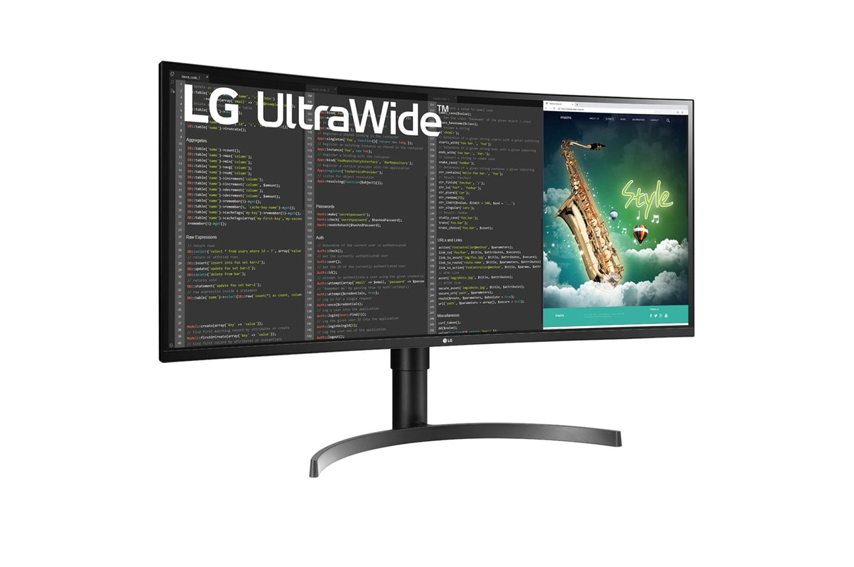Ecran incurvé 35" LG UltraWide 35WN75CP-W UWQHD 100Hz (Noir)
