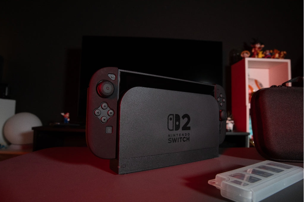 Pack d'accessoires gaming - KONIX - Nintendo Switch 2 - Housse - 4 appuie-pouces - Verre trempé - Boîtier 9 jeux - Écouteurs