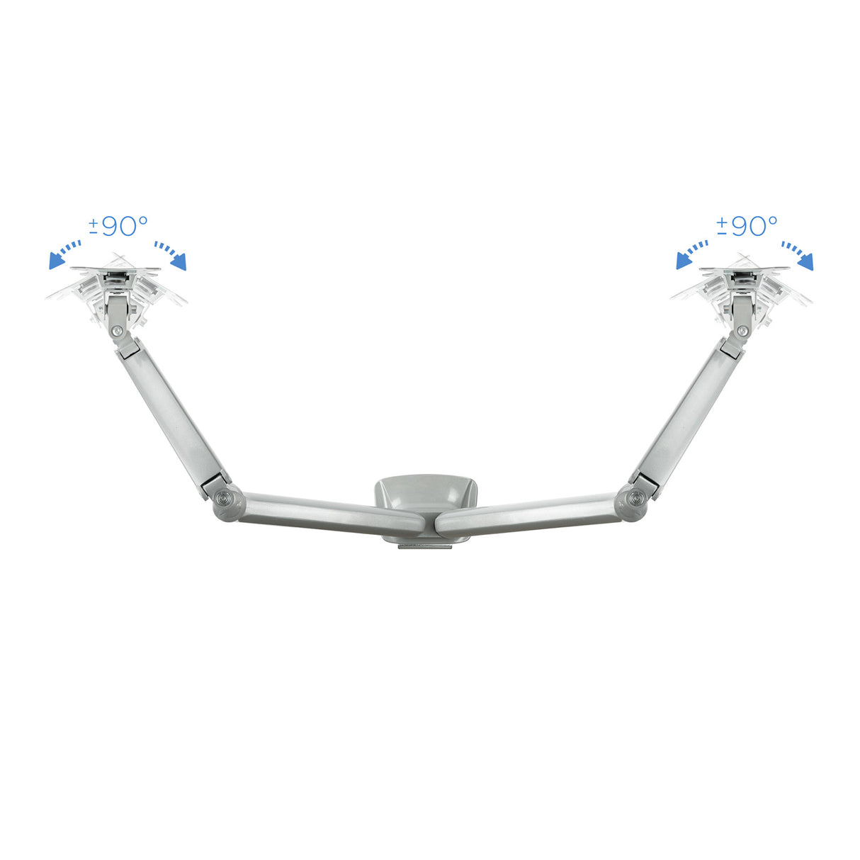 Support double-écran à fixer Tooq DB3132TNR 13"-32" (9kg max) (Argent)