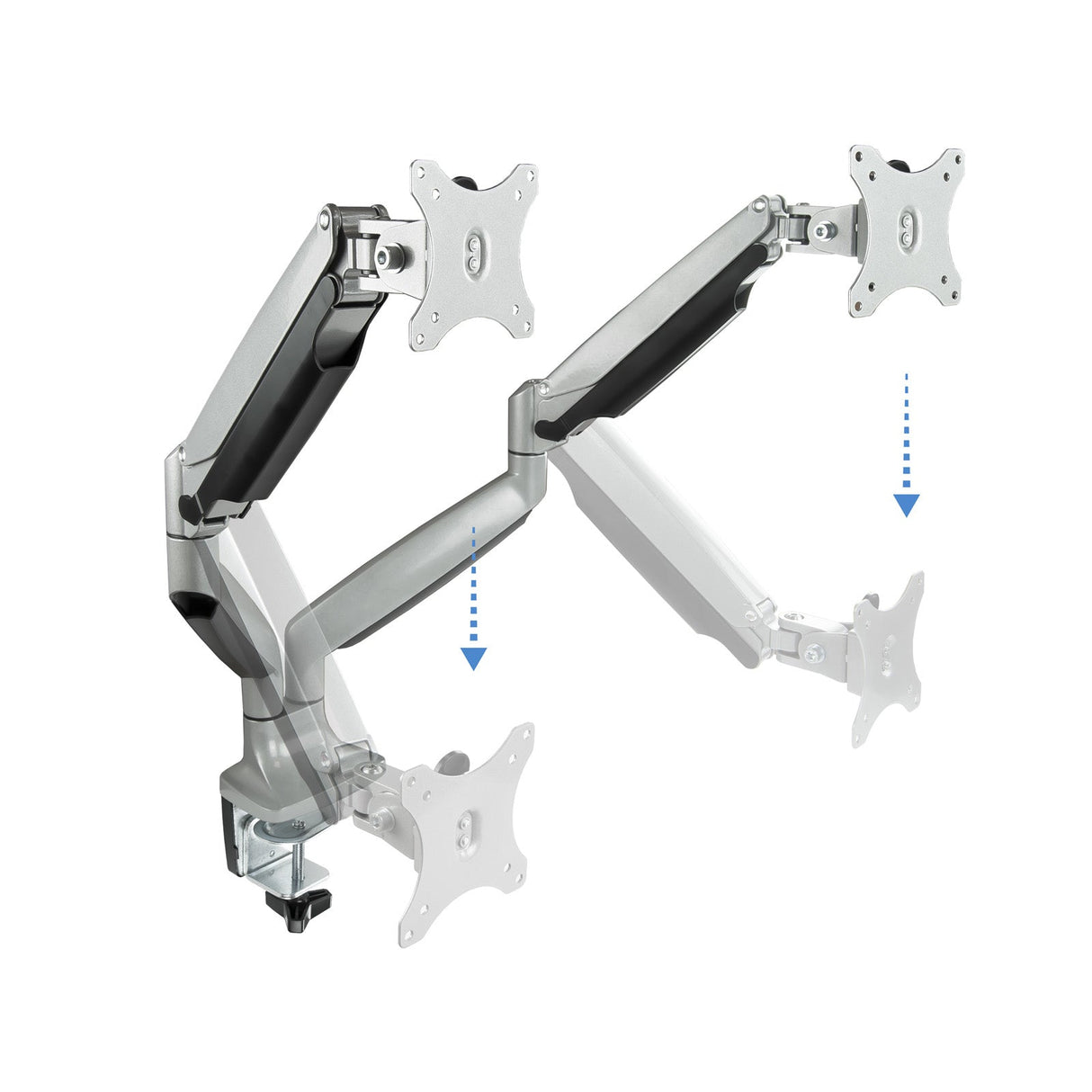 Support double-écran é fixer Tooq DB3132TNR 13"-32" (9kg max) (Argent)