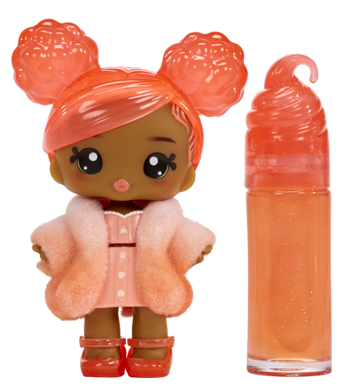 Yummiland - 1 poupée 10 cm et un gloss pailleté a créer - Piper - Goűt Peche - Des 4ans
