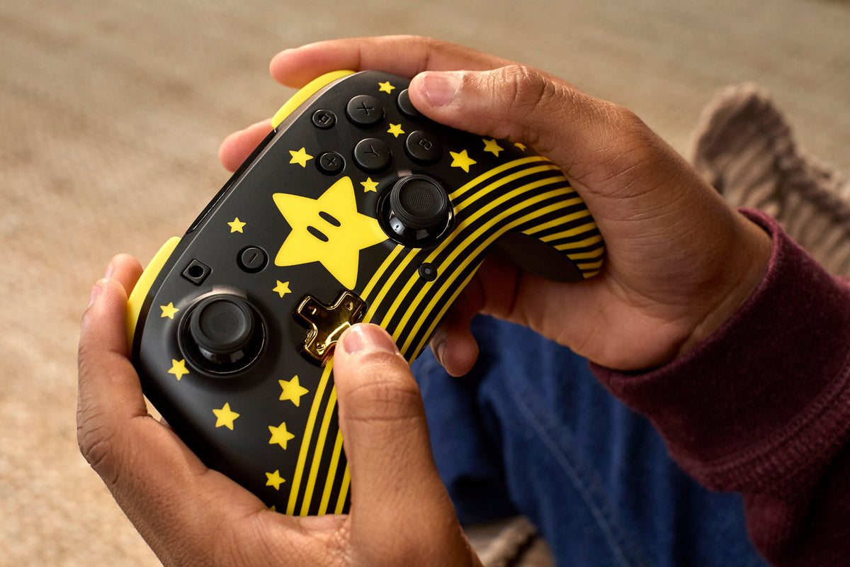 Manette gaming sans fil pour Nintendo Switch™ - TURTLE BEACH - TBC-8101-75 - Rematch™ Super Mario Star