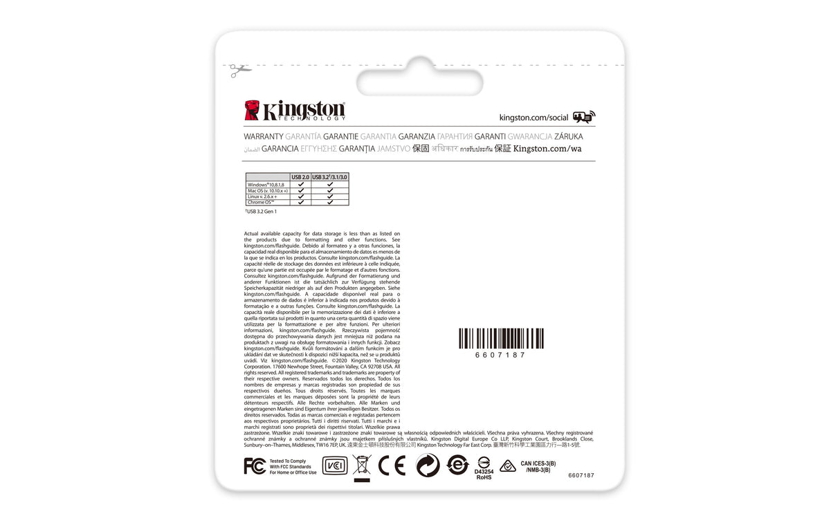Clé USB 3.2 Kingston DataTraveler Exodia - 64Go (Bleu/Noir)