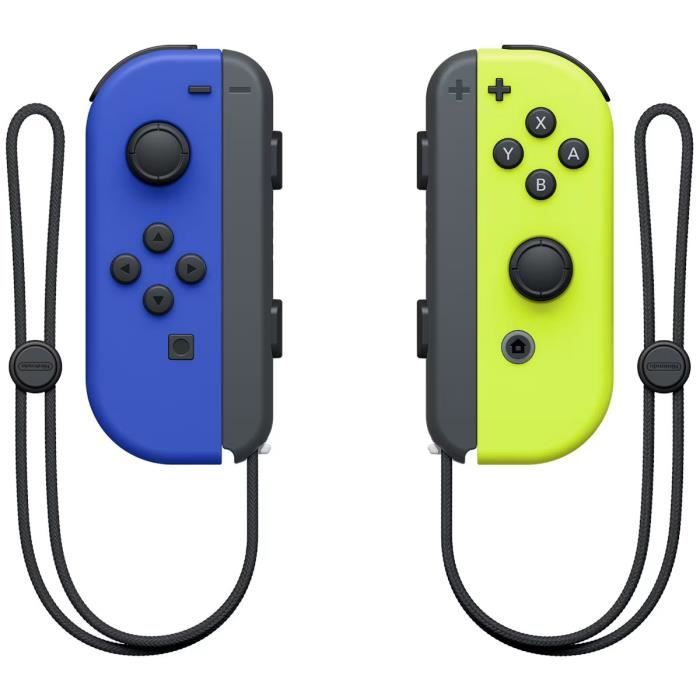 Paire de manettes Joy-Con Bleu & Jaune NÈon pour Nintendo Switch