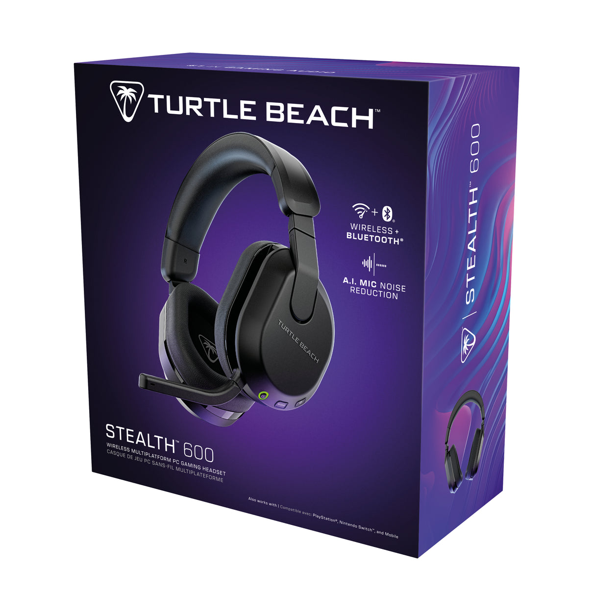 Casque de gaming multi-plateforme sans fil - TURTLE BEACH - Stealth™ 600 PC (Gen 3) - Noir